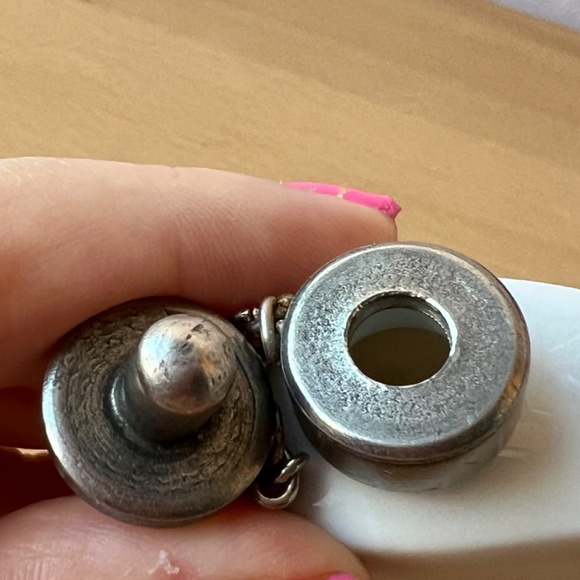 ANTIQUE VINTAGE LIMOGES FRANCE PORCELAIN PERFUME BOTTLES PINK PEONIES FLOWER 2PC - Picture 7 of 16